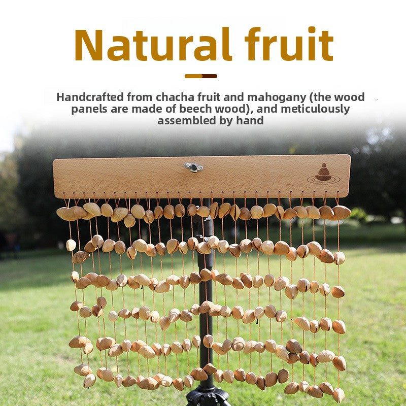 zensoullab South American Fruit Sound Bell Rattle Healing Accompaniment Unique Instrument Sound Bell Natural Plant Accompaniment Bell Fruit Bell