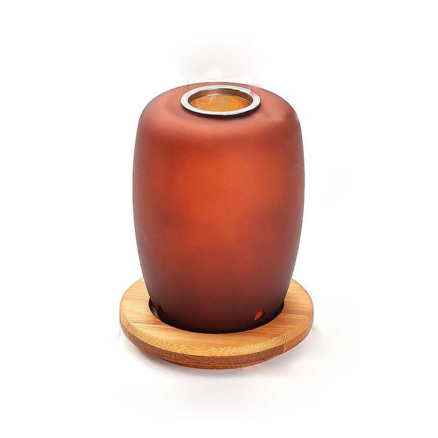 zensoullab Agarwood Incense Burner Glass Incense Burner Home Sandalwood Natural Incense Retro Fireproof Incense Burner Candle Incense Lamp