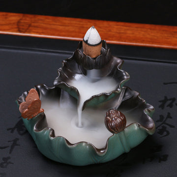 zensoullab Ceramic Buddhist Incense Burner Backflow Incense Incense Tools Incense Burner