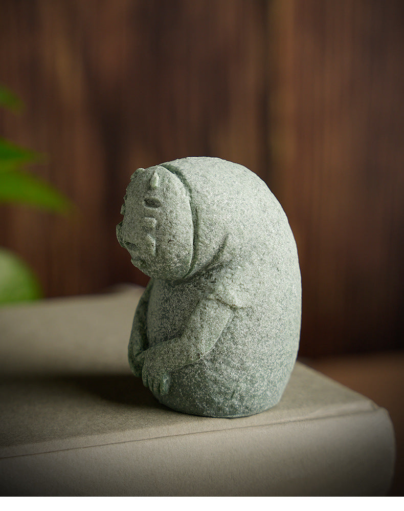 zensoullab Japanese Style Faceless Man Cute Fun Figurine Micro Landscape Aquarium Fish Tank Home Decoration Indoor Outdoor Decoration