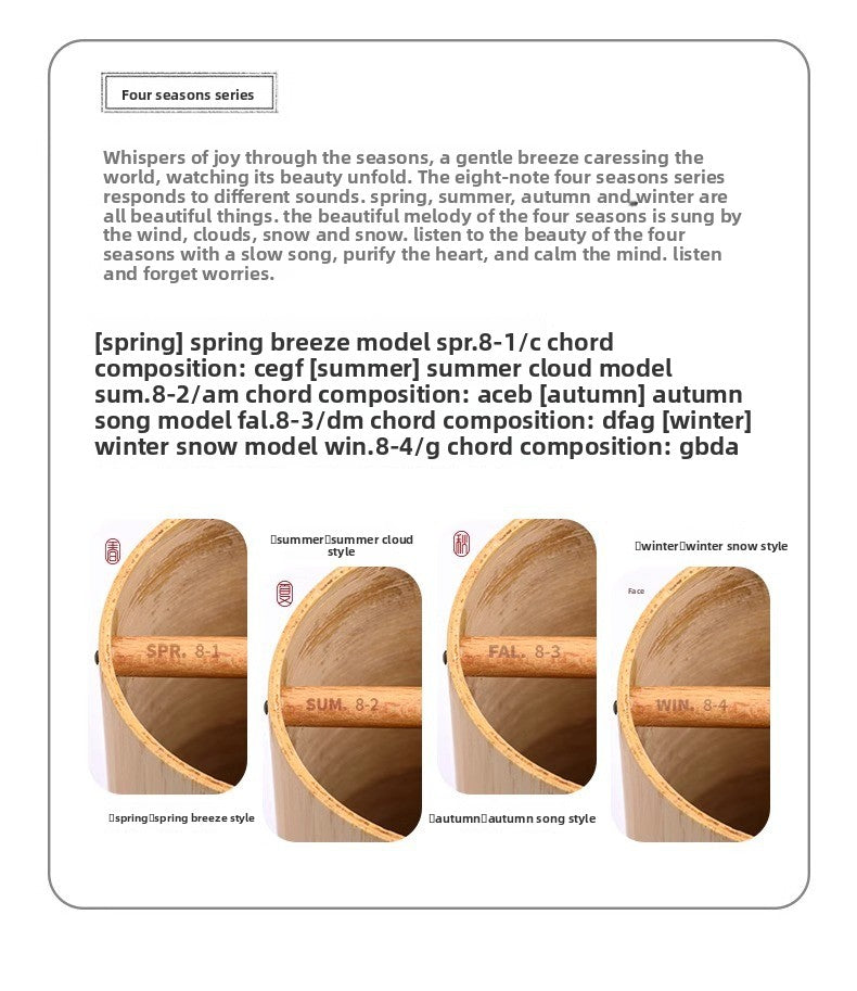 zensoullab Lu Ruzhu Bamboo Wind Chime Chord Japanese Retro Bell Yoga Balcony Outdoor Four Seasons Healing Home Decoration Pendant