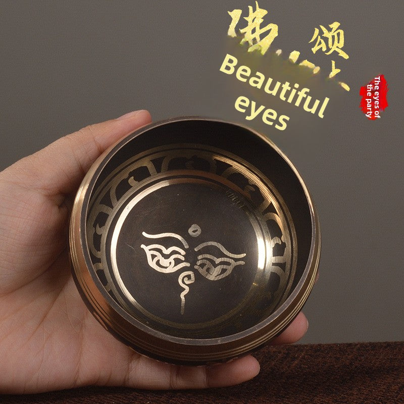 Zensoullab Nepal Buddha Bowl Van Gogh Bowl Yoga Meditation Buddha Copper Bowl Xizang Himalaya Bowl Singing Bowl Hot Sale Direct Supply