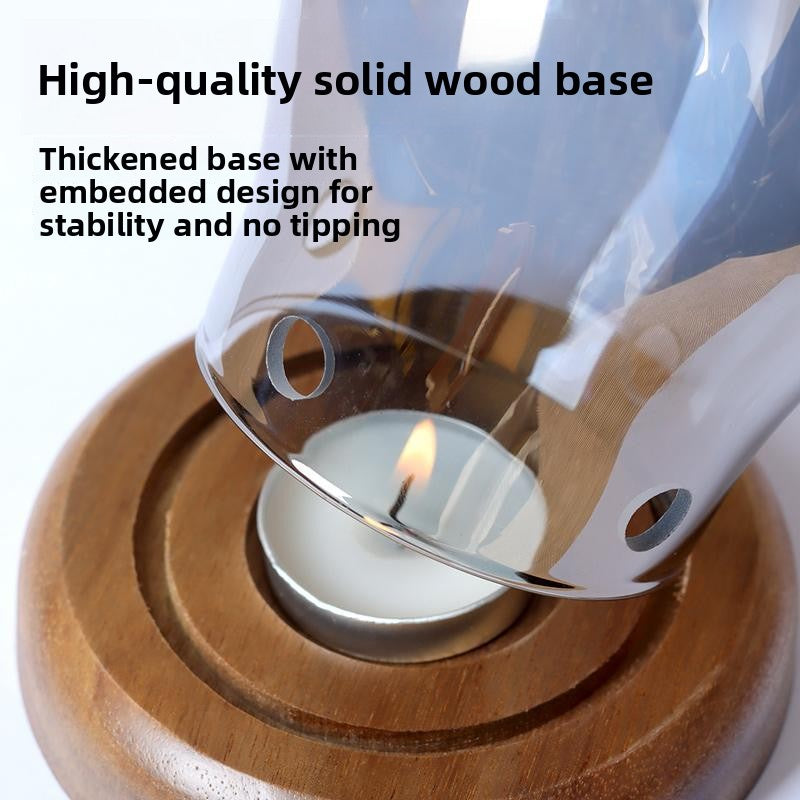 zensoullab Fireproof Candle Incense Burner Agarwood Wood Chips Aromatherapy Lamp Glass Incense Burner Glass Candle Holder Aromatherapy Lamp