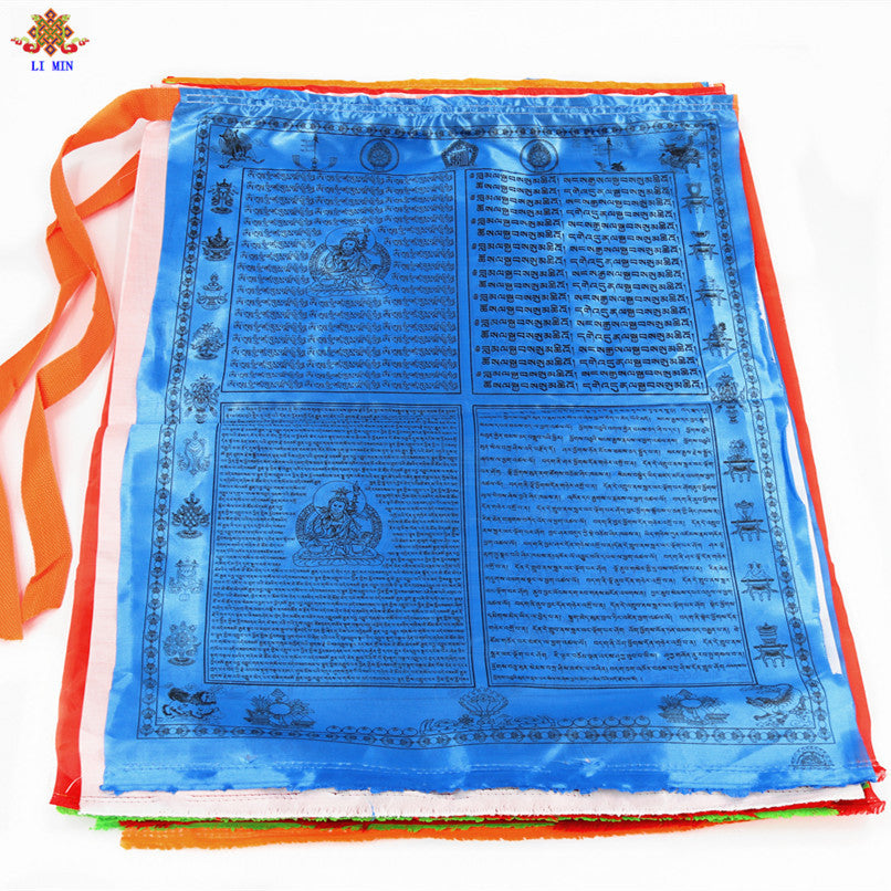 zensoullab Tibetan Ethnic Supplies Temple Buddhist Hall Decoration Hanging Flag Extra Large Colorful Prayer Flags Prayer Flags