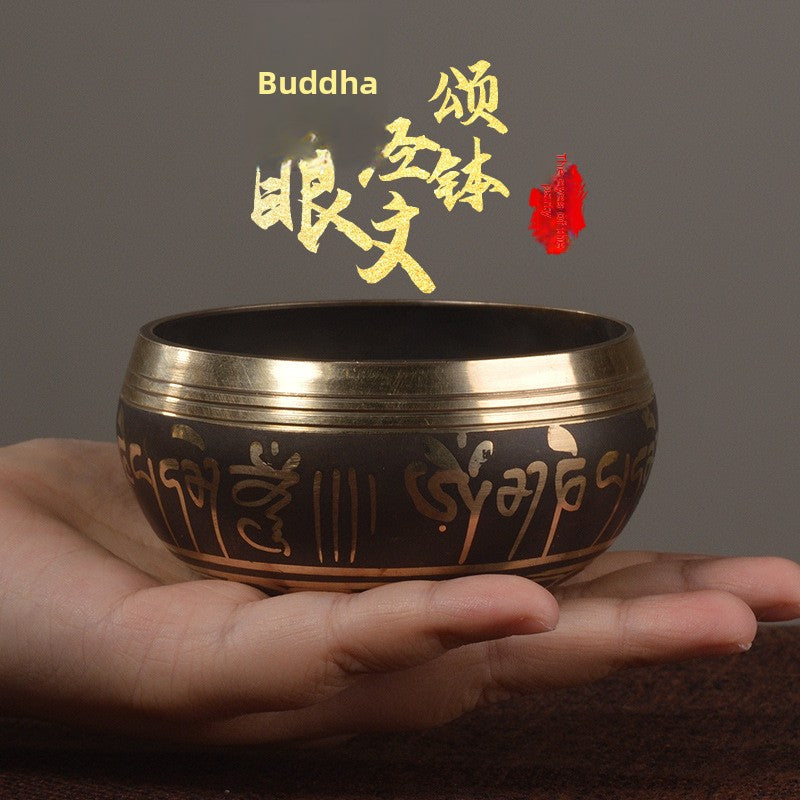 Zensoullab Nepal Buddha Bowl Van Gogh Bowl Yoga Meditation Buddha Copper Bowl Xizang Himalaya Bowl Singing Bowl Hot Sale Direct Supply