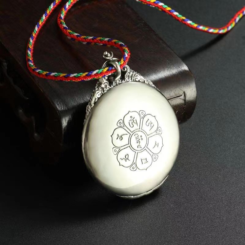 zensoullab High-End Zodiac Pendant Thousand-Hand Guanyin Vintage Distressed Unisex Tibetan Style Protection Necklace Ethnic Style Couple Pendant