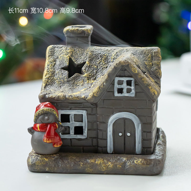 zensoullab Christmas themed ceramic incense burner