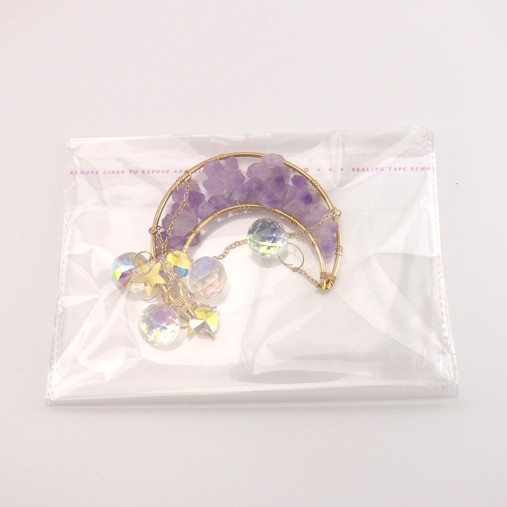 zensoullab Home Decor Pendant Inspiration Design Natural Crystal Tree of Life Sun Catcher Crystal Wind Chime