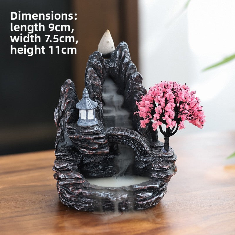 Zensoullab Backflow Incense Burner Resin Ceramic Creative Decoration Aromatherapy Sandalwood Burner Home Aromatherapy Incense Burner Zen