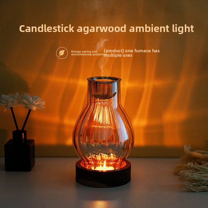 zensoullab Chinese Style Incense Burner Glass Home Use Agarwood Burner Agarwood Sandalwood Natural Incense Fragrance Incense Burner Candle Incense Lamp Incense Burner