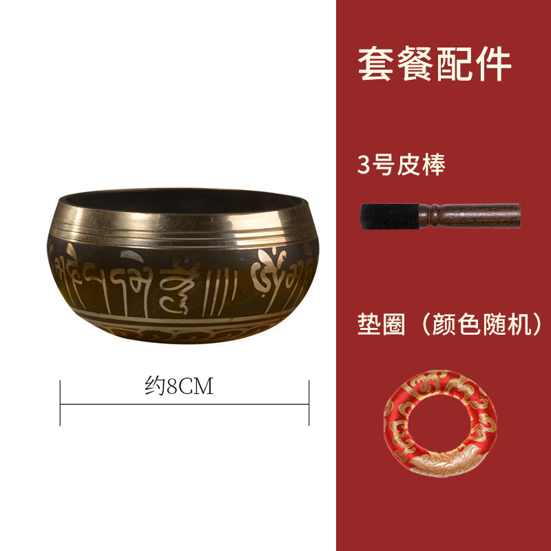Zensoullab Nepal Buddha Bowl Van Gogh Bowl Yoga Meditation Buddha Copper Bowl Xizang Himalaya Bowl Singing Bowl Hot Sale Direct Supply