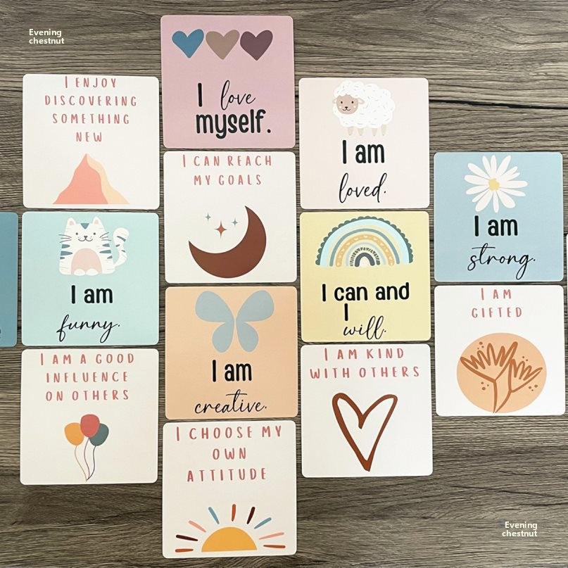 zensoullabKids Motivational Cards Children's Positive Encouragement Cards Affirmation Cards Confidence Mindfulness Cards