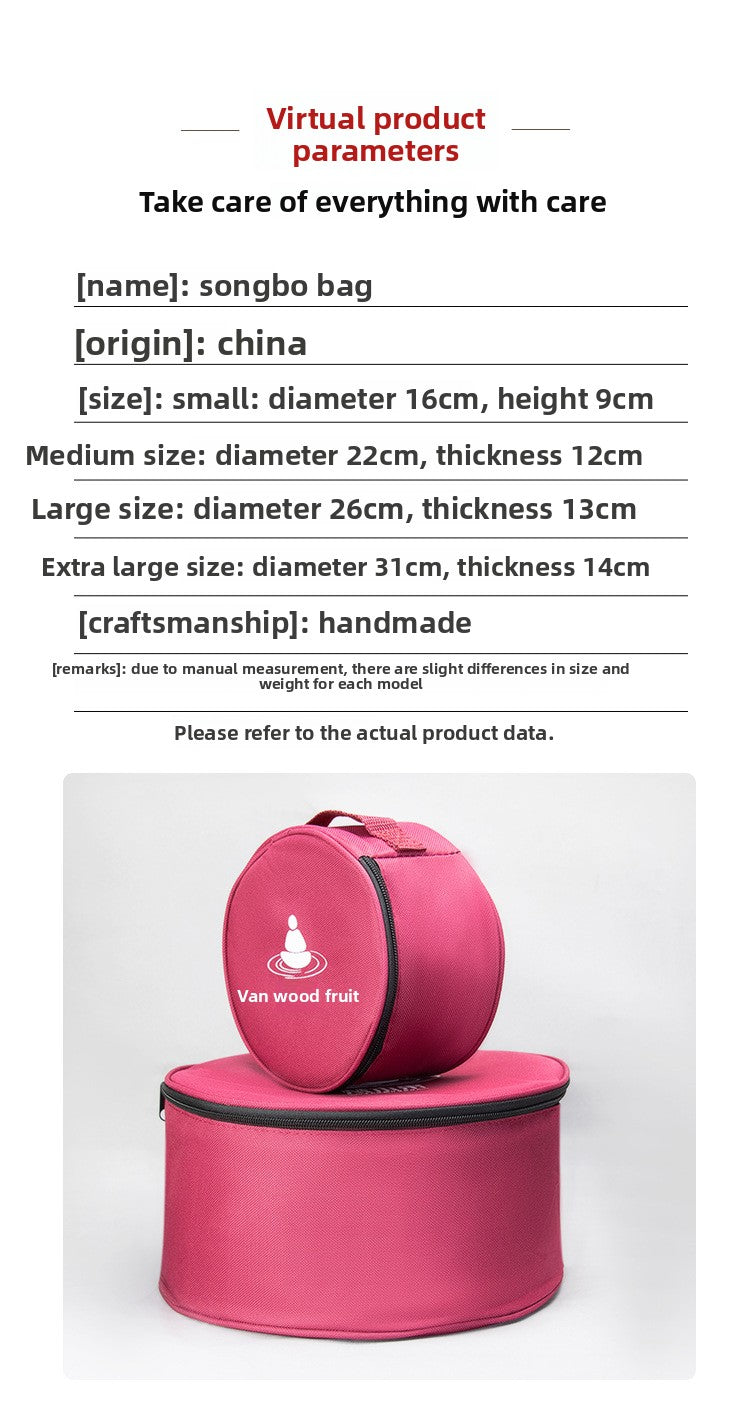 zensoullab Nepal Buddha Sound Bowl Bag Buddha Sound Bowl Packaging Bag Crystal Singing Bowl Gift Bag Storage Box Packaging Bag Can Hold 30cm