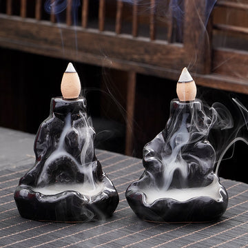 zensoullab Ceramic Backflow Incense Burner Creative Home Office Incense Decoration Incense Burner Direct Supply One Piece Supply