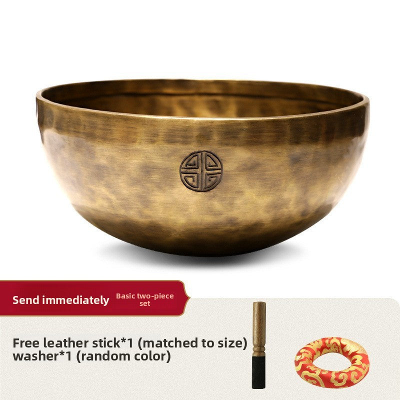 Zensoullab Nepal Handmade Full Moon Himalaya Bowl Santa Bowl Sound Therapy Copper Bowl Yoga Meditation Healing Buddha Sound Bowl Singing Bowl