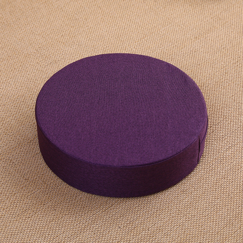 Zensoullab Japanese Style Tatami Mat Futon Cushion Thickened Stool Removable and Washable Window Cushion round Meditation Cushion Meditation Pray Cushion