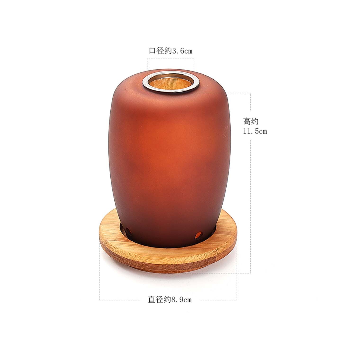 zensoullab Fireproof Candle Incense Burner Agarwood Wood Chips Aromatherapy Lamp Glass Incense Burner Glass Candle Holder Aromatherapy Lamp