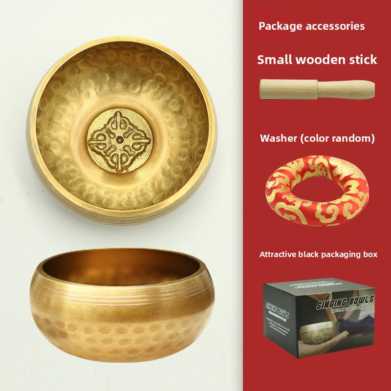 Zensoullab Nepal Handmade Buddha Sound Bowl Himalaya Bowl Meditation Yoga Healing Sound Bowl Xizang Practice Chanting Copper Bowl