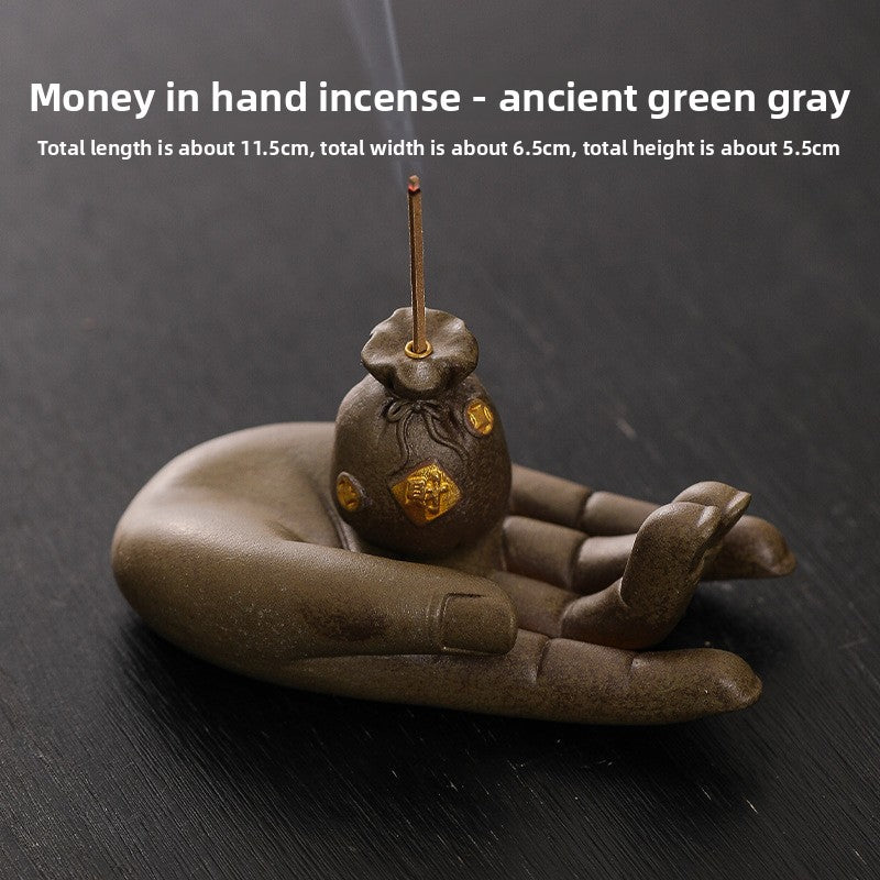 zensoullab Handheld Money Incense Burner