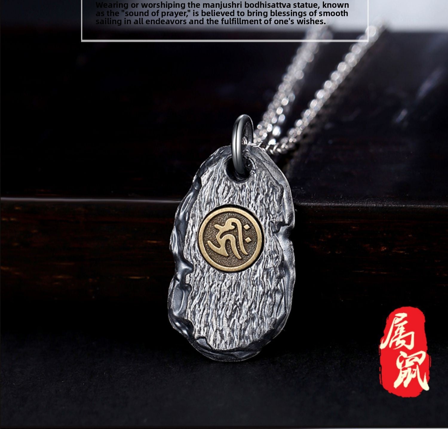 zensoullab Zodiac Buddha Eight Guardian Deities Pendant for Men and Women Twelve Zodiac Signs National Trend Ethnic Style Retro Imitation Thai Silver Vintage Necklace