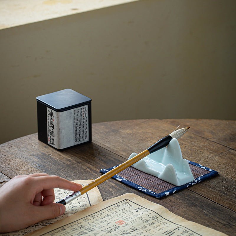 Zensoullab Creative Thousand-Li Landscape Modern Ceramic Decoration Pen Holder Mobile Phone Holder Home Indoor Incense Holder Incense Burner Incense Channel Incense Holder