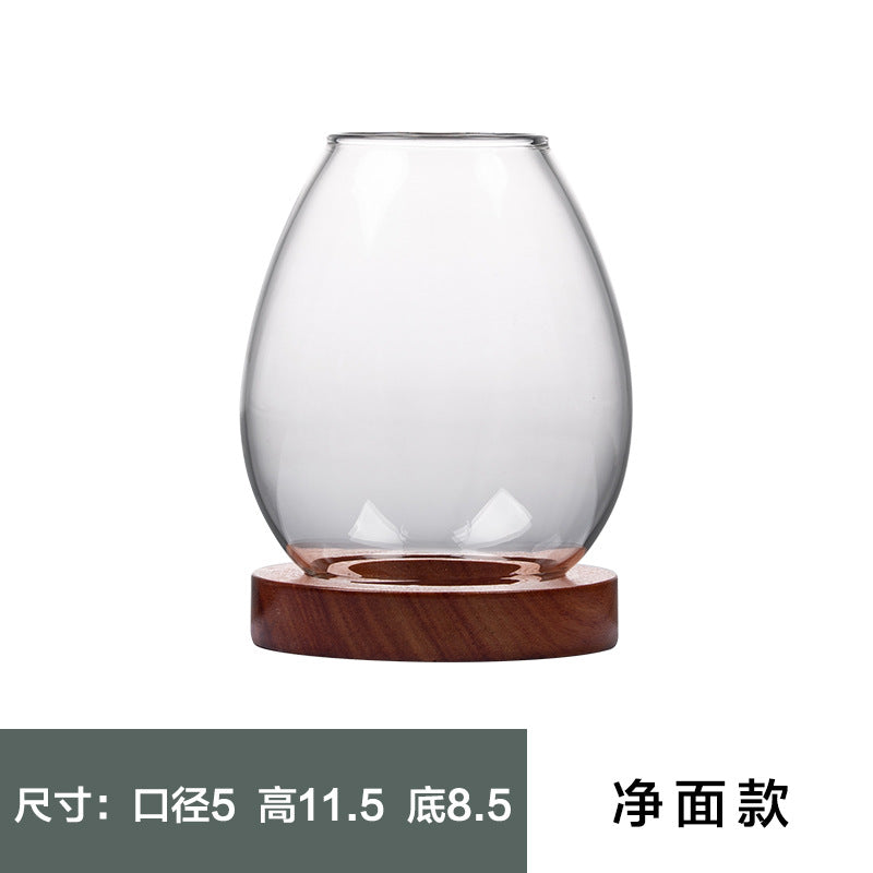 zensoullab Japanese Style Glass Candle Holder Creative Ornament Candle Romantic Home Zen Retro Aromatherapy Windproof Table Cover Desktop Decoration