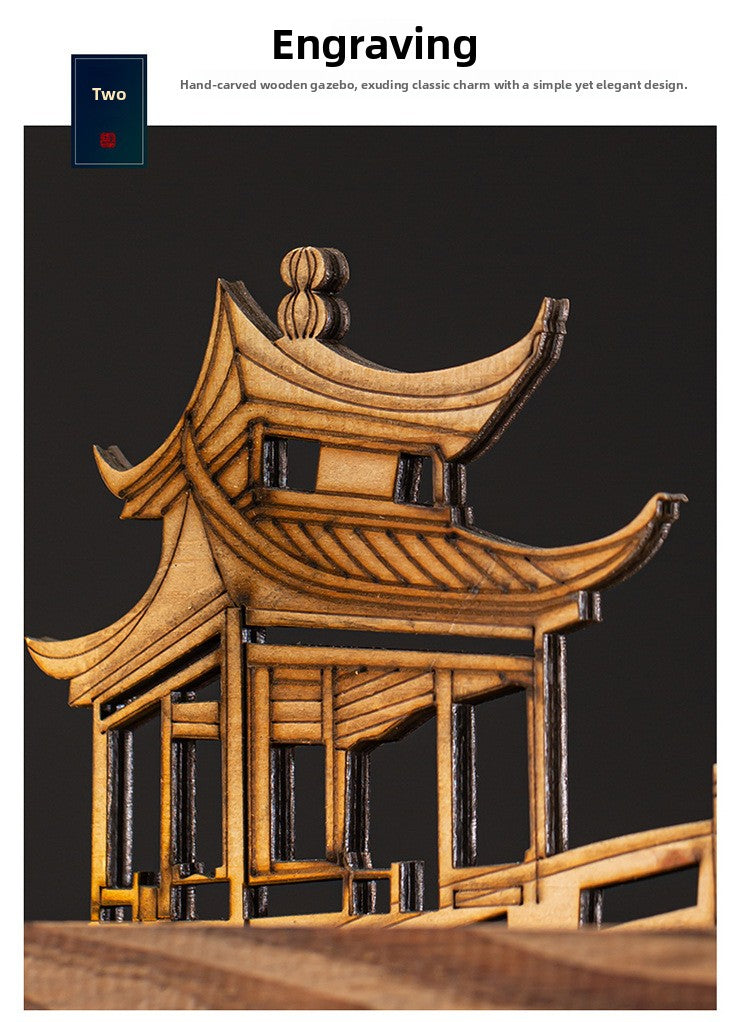 Zensoullab Ceramic Backflow Incense Burner Led Night Light Incense Decoration New Chinese Hallway TV Cabinet Dongting Lake Gift Incense