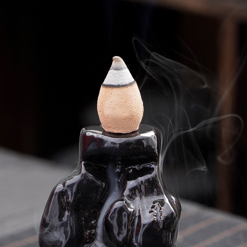 zensoullab Ceramic Backflow Incense Burner Creative Home Office Incense Decoration Incense Burner Direct Supply One Piece Supply