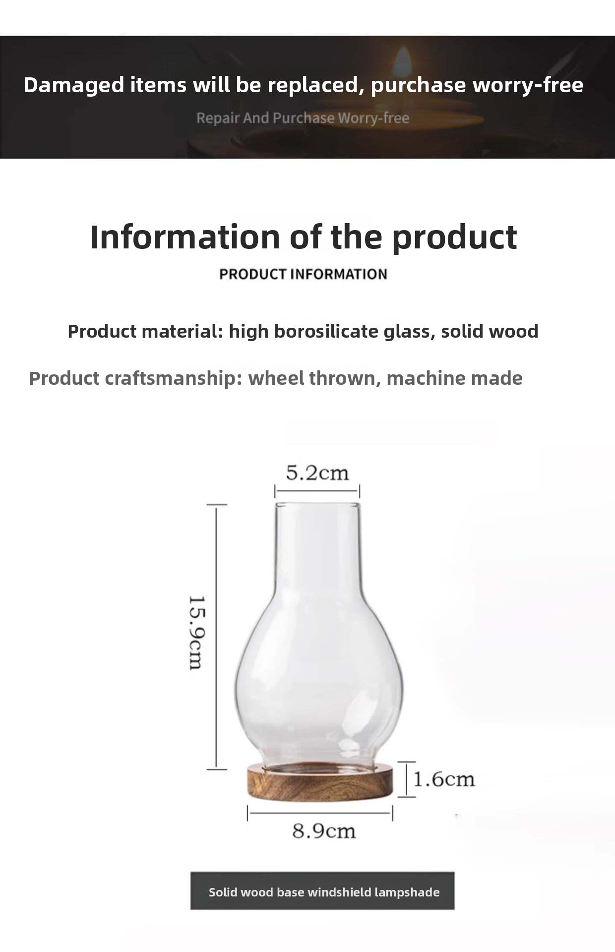 zensoullab Zen Candle Holder Windproof Glass Lampshade Chinese Retro Style Home Aromatherapy Wax Light Tea Room Decorative Ornament