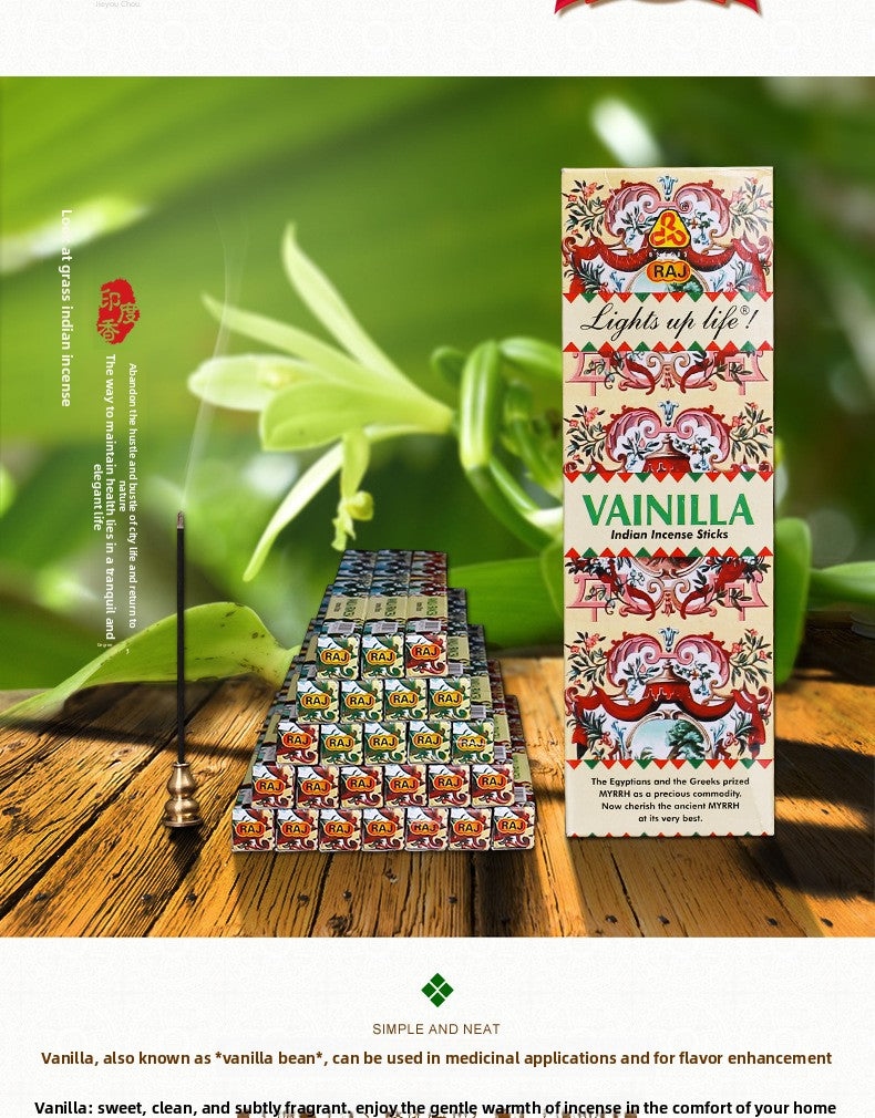 zensoullab Indian Incense Vanilla VANILLA Authentic Indian Original Imported Handmade Aromatherapy Incense Stick 085
