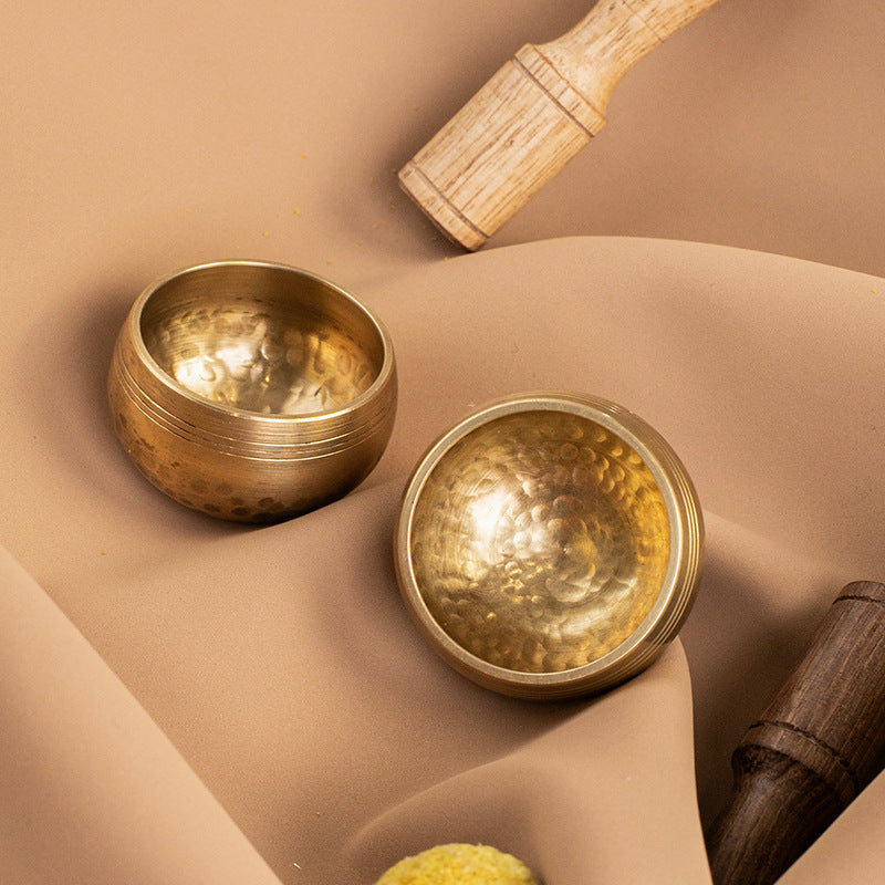 zensoullab Nepal Mini Singing Bowl Sanskrit Bowl Yoga Meditation Bowl Copper Chime Meditation Healing Copper Bowl Ornament