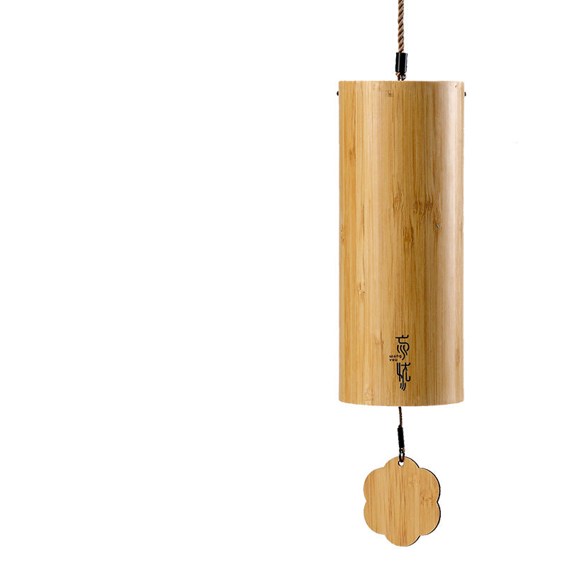 zensoullab Lu Ruzhu Bamboo Wind Chime Chord Japanese Retro Bell Yoga Balcony Outdoor Four Seasons Healing Home Decoration Pendant