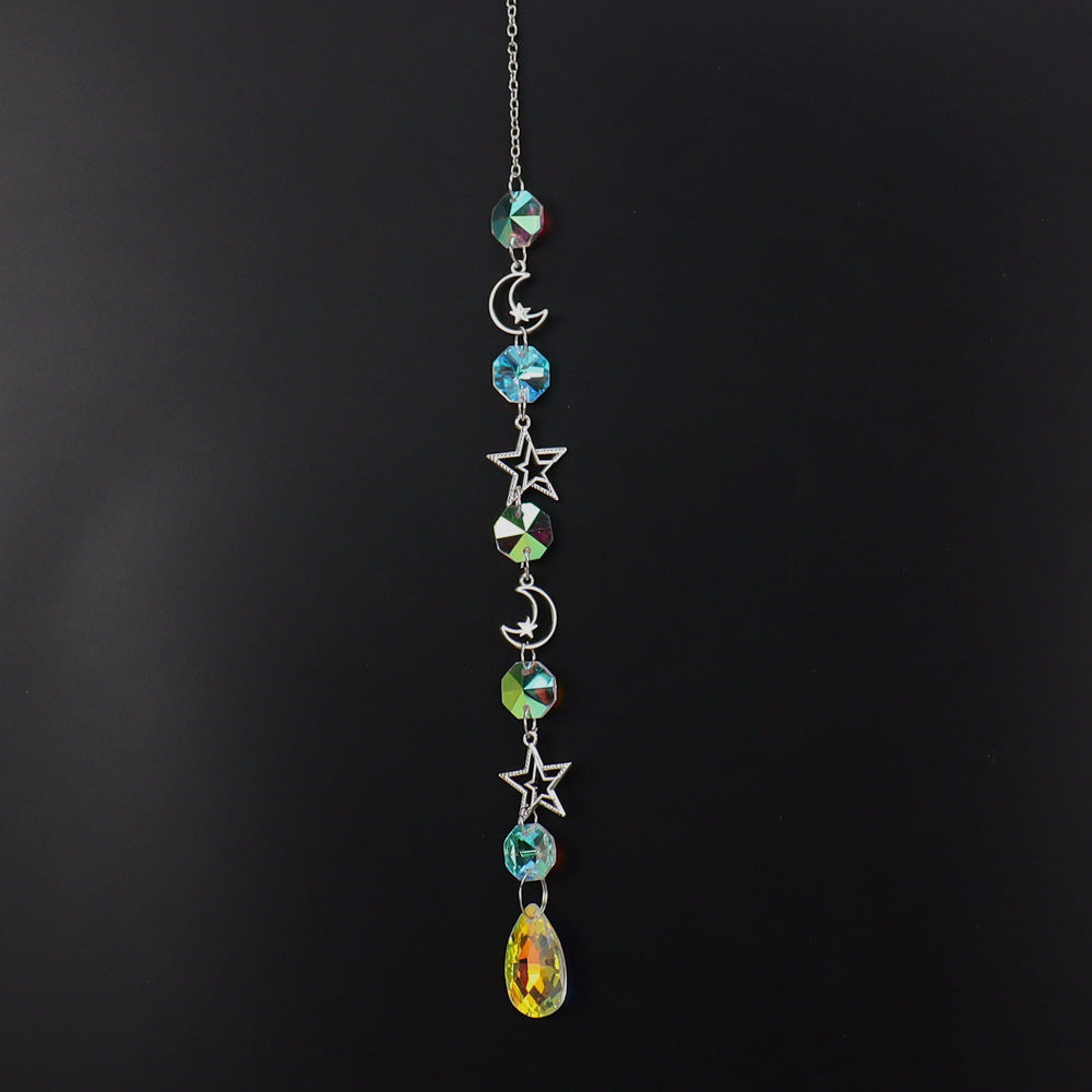 zensoullab Crystal Sun Catcher Silver Pendant Light Fixture Crystal Accessories