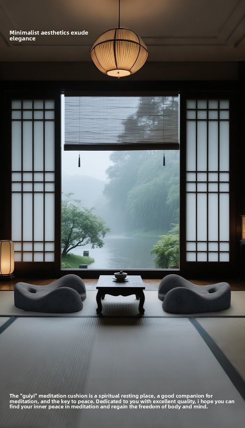 zensoullab Meditation Cushion Meditation Yoga Mat Leg Cushion Floor Cushion Long Sitting Non-Collapsing Sofa Reading Leisure Cushion