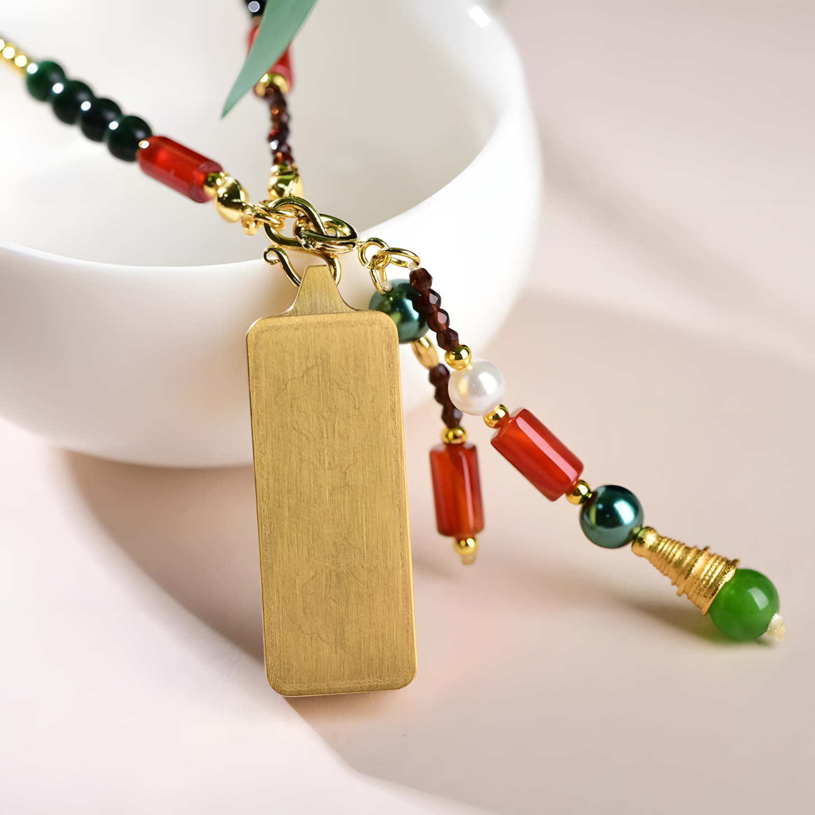 Zensoullab【Guardian Flame 】| Tibetan Energy Amulet Necklace for Meditation & Mindfulness