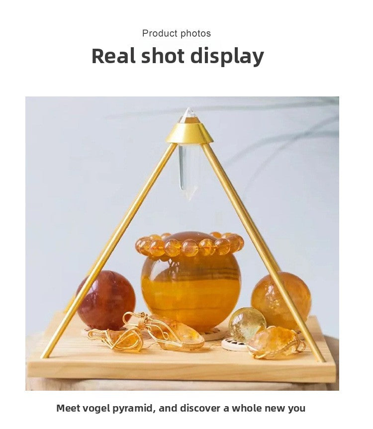 zensoullab Natural Vogel Crystal Pyramid Ornament Home Raw Crystal Energy Purification Amplifier Decorative Ornament