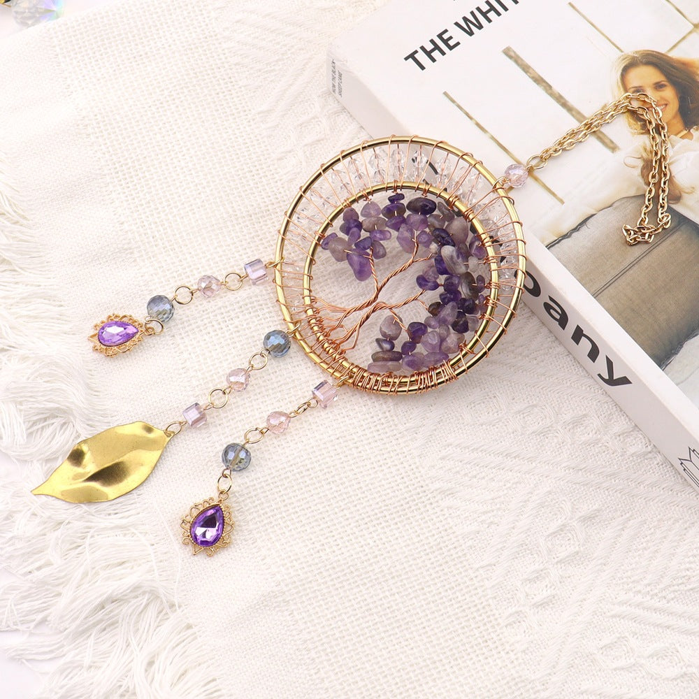 zensoullab Sun Catcher Crystal Pendant Sunshine Rainbow Dream Catcher Wind Chime Hanging Decoration Girl's Room Gift Pendant