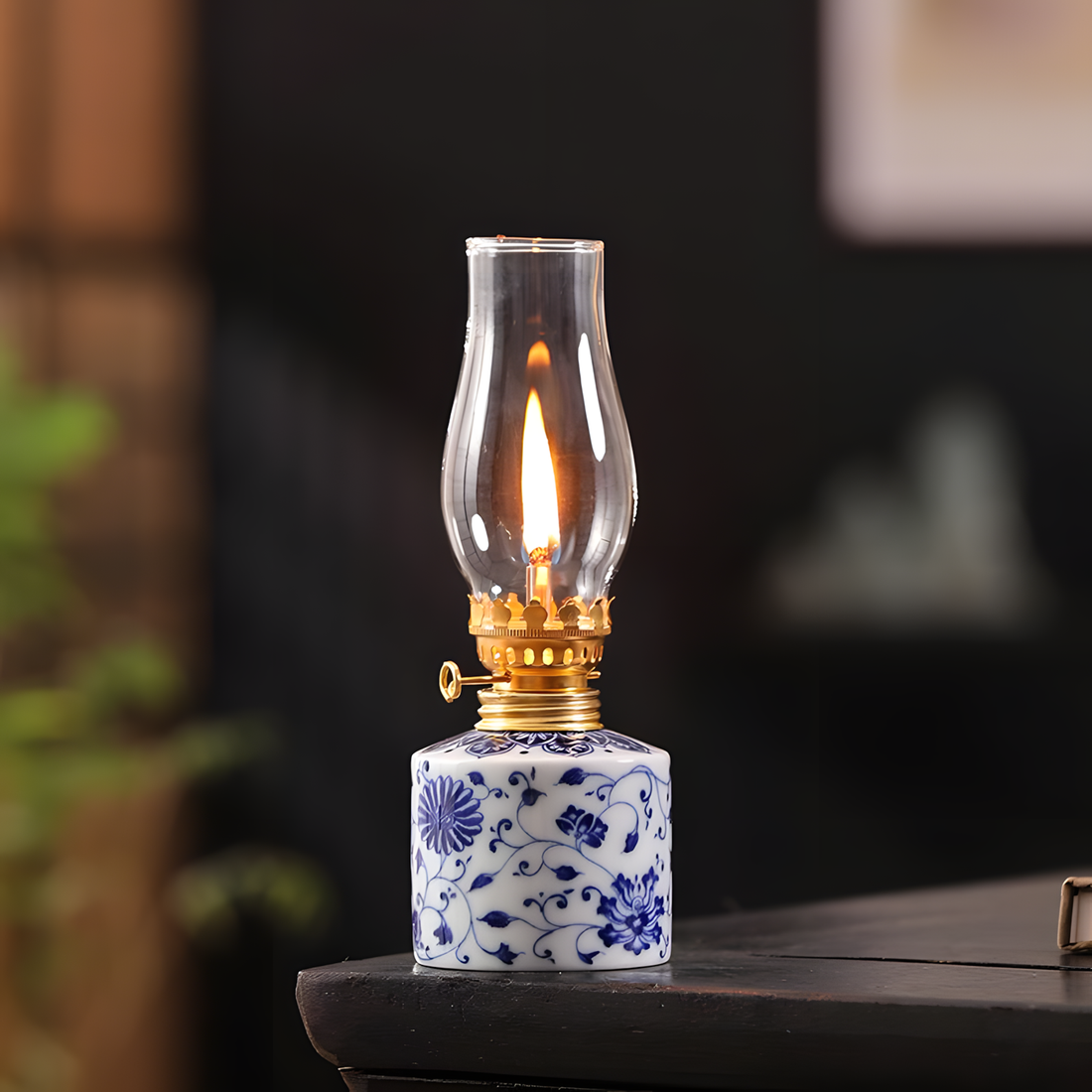 Serenity Oil Lamp Serenity Blue & White Ceramic Meditation
