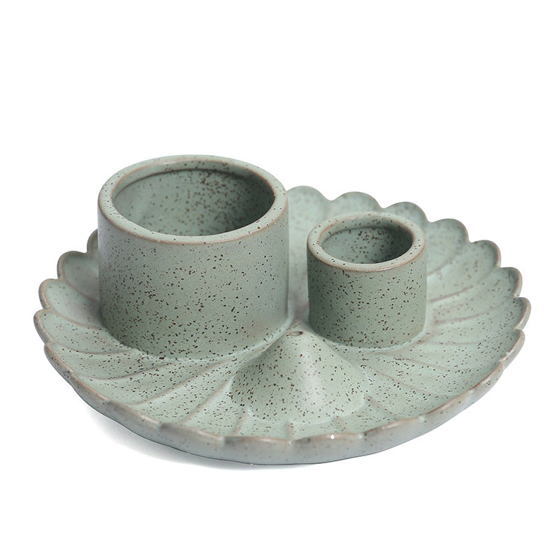 Peruvian Sacred Wood Tray Sage Tray Sacred Wood Stand Candle Holder Candle Tray Incense Burner Ceramic