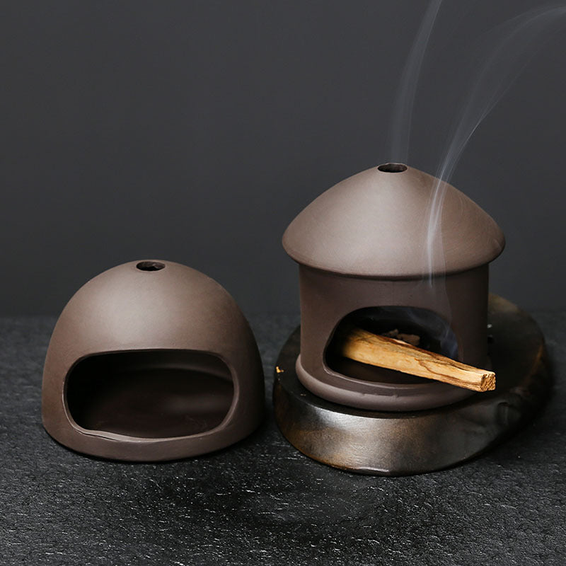 Peruvian Palo Santo Holder Sage Burning Tray Stand Ceramic Aromatherapy Burner Craft