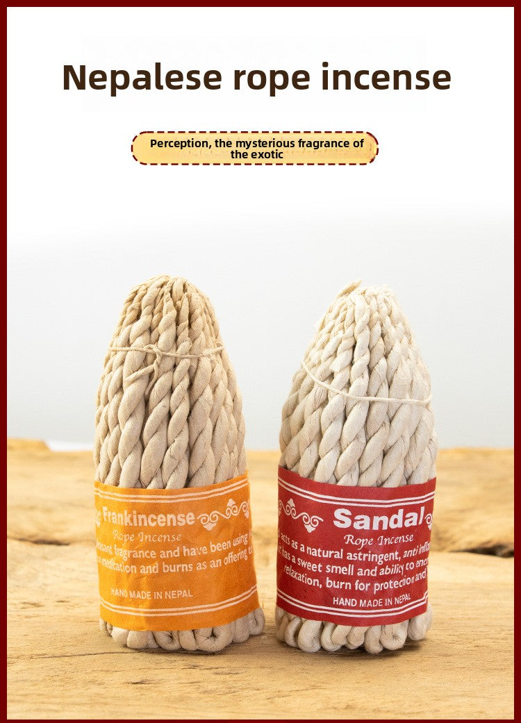Zensoullab Nepal Incense Rope Incense Large Mixed Aromatherapy Rope Bales Tibetan Incense Natural Raw Herbs Incense Traditional Handmade