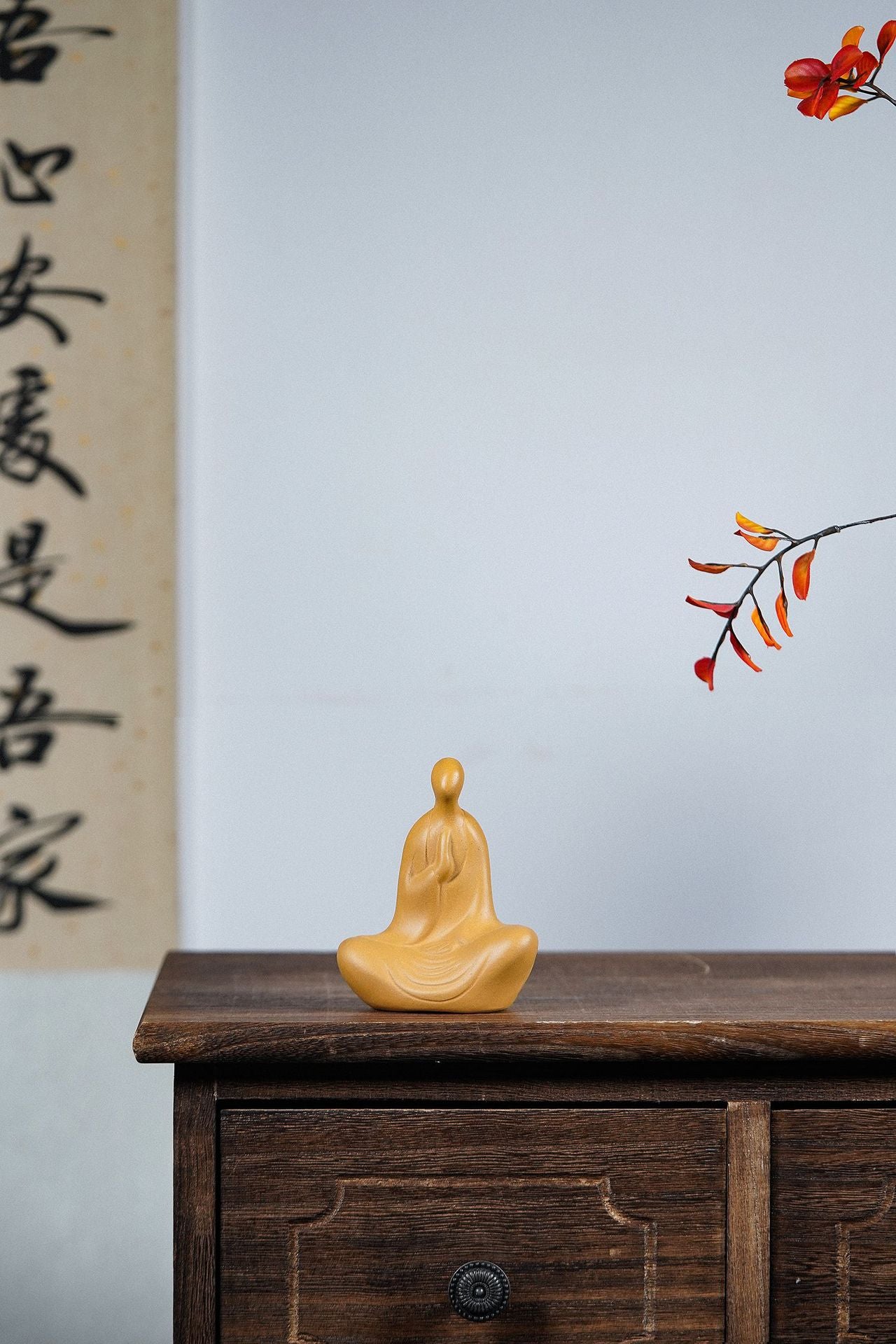zensoullab Yixing Zisha Tea Pet Formless Buddha Tea Ceremony Tea Set Ornament Duan Clay Little Sha Mi Zen Little Monk Can Be Cultivated