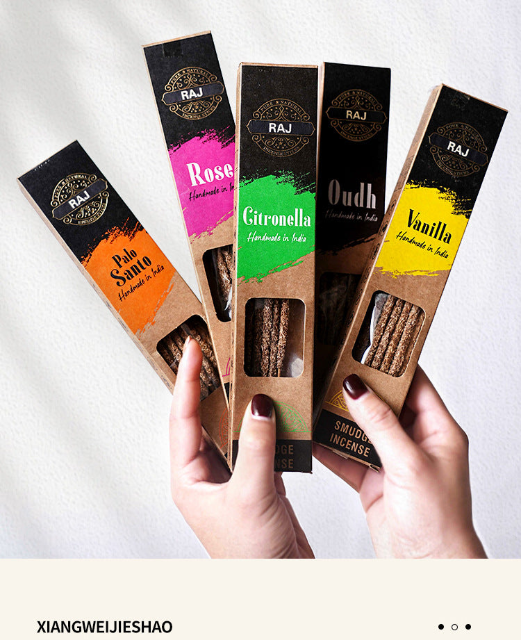 zensoullab Indian Incense Imported Handmade Aromatherapy Sticks Natural Resin Incense Peruvian Sacred Wood Sandalwood Incense Sticks