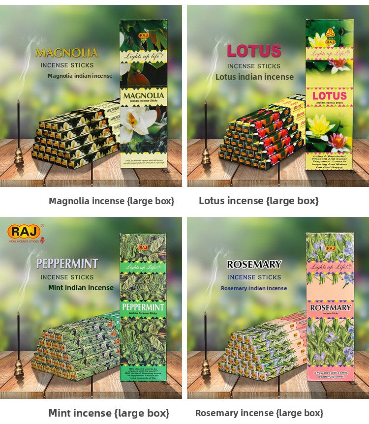 Zensoullab India Fragrant 30 Kinds of Fragrance Small Square Series Genuine Goods Imported Indian Aromatherapy Joss-Stick Handmade Incense