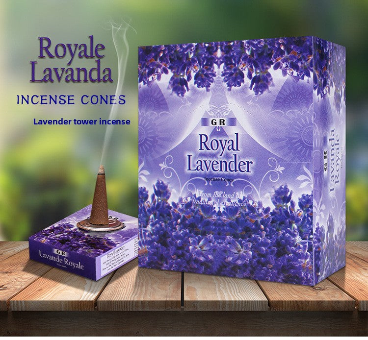 zensoullab Indian Incense Lavender Large Box Lavender Indian Original Imported Handmade Tower Incense 406