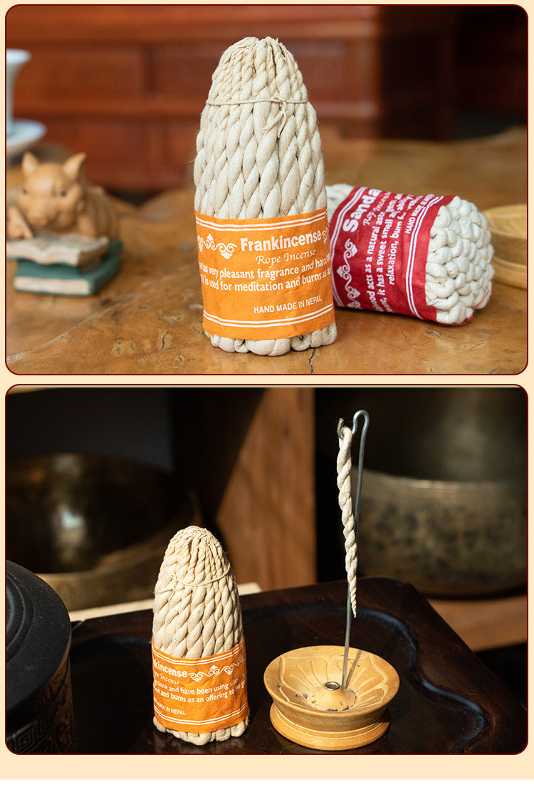 Zensoullab Nepal Incense Rope Incense Large Mixed Aromatherapy Rope Bales Tibetan Incense Natural Raw Herbs Incense Traditional Handmade