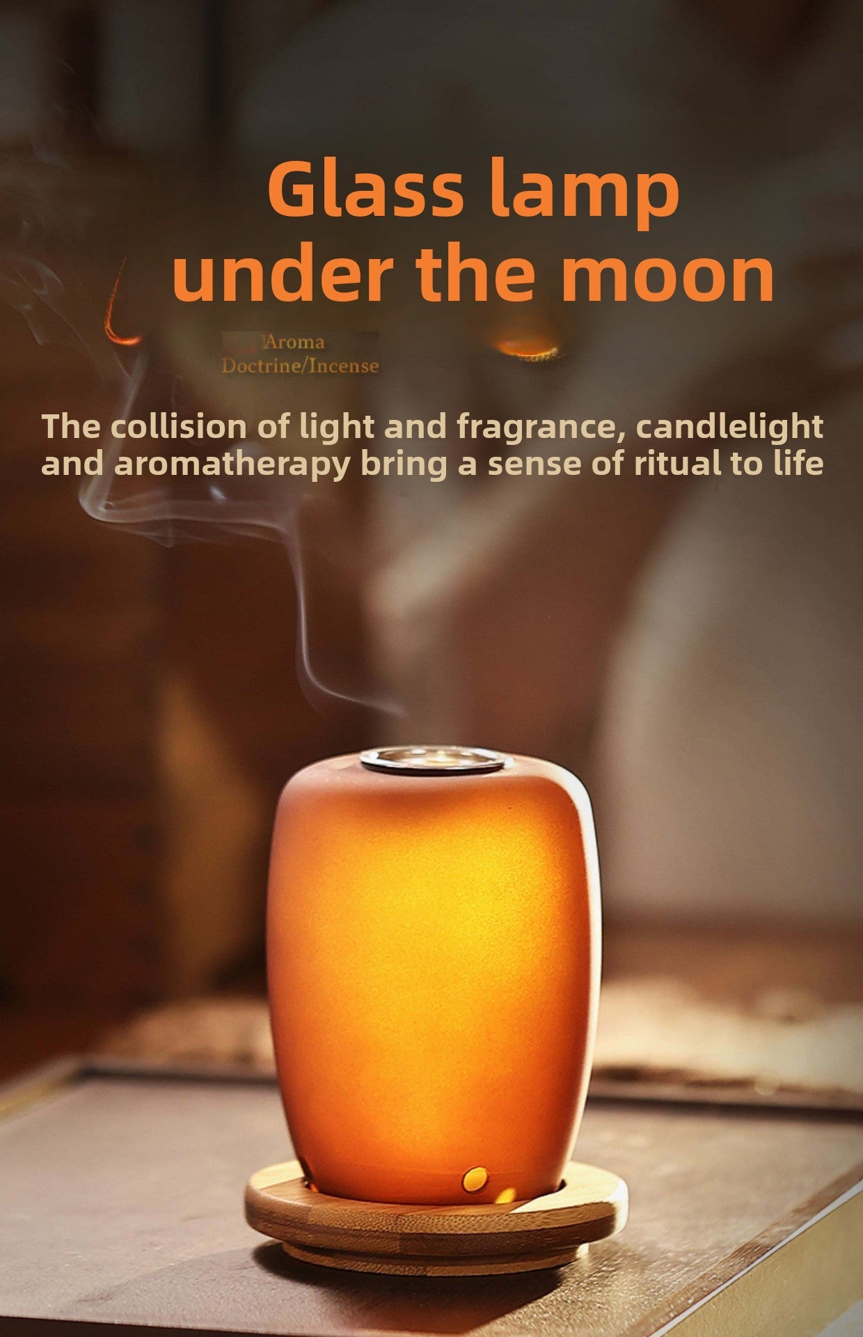 zensoullab Fireproof Candle Incense Burner Agarwood Wood Chips Aromatherapy Lamp Glass Incense Burner Glass Candle Holder Aromatherapy Lamp