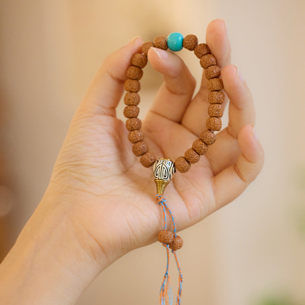 zensoullab Original Vajra Bodhi Bracelet Olive Kernel Tea Crystal Agate Crystal