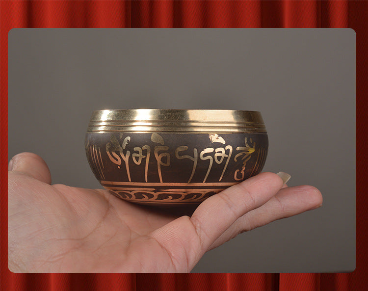 Zensoullab Nepal Buddha Bowl Van Gogh Bowl Yoga Meditation Buddha Copper Bowl Xizang Himalaya Bowl Singing Bowl Hot Sale Direct Supply