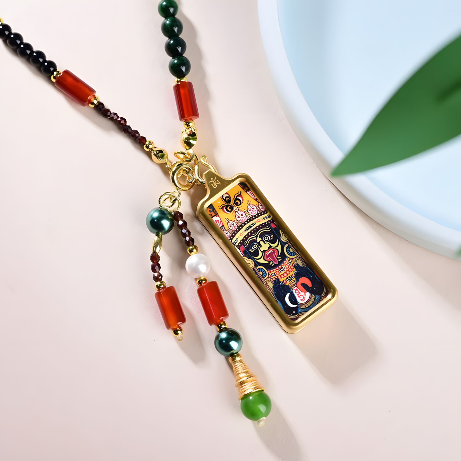 Zensoullab【Guardian Flame 】| Tibetan Energy Amulet Necklace for Meditation & Mindfulness